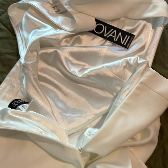 NWT Jovani ivory sleeveless sheath dress # 07819 size 6 - Picture 11 of 14